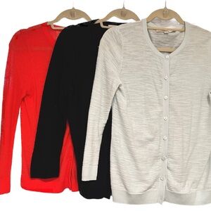 LOFT cardigans set of 3. Size S.